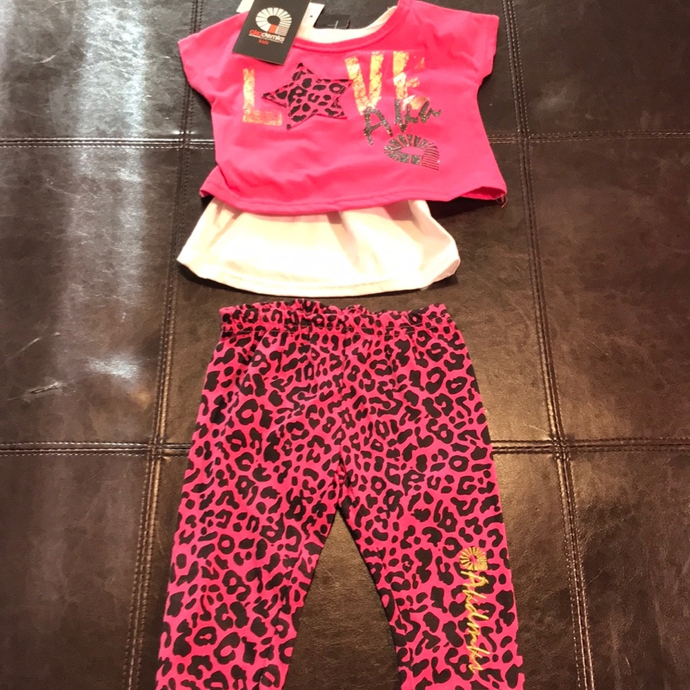 Girls two piece matching pants set